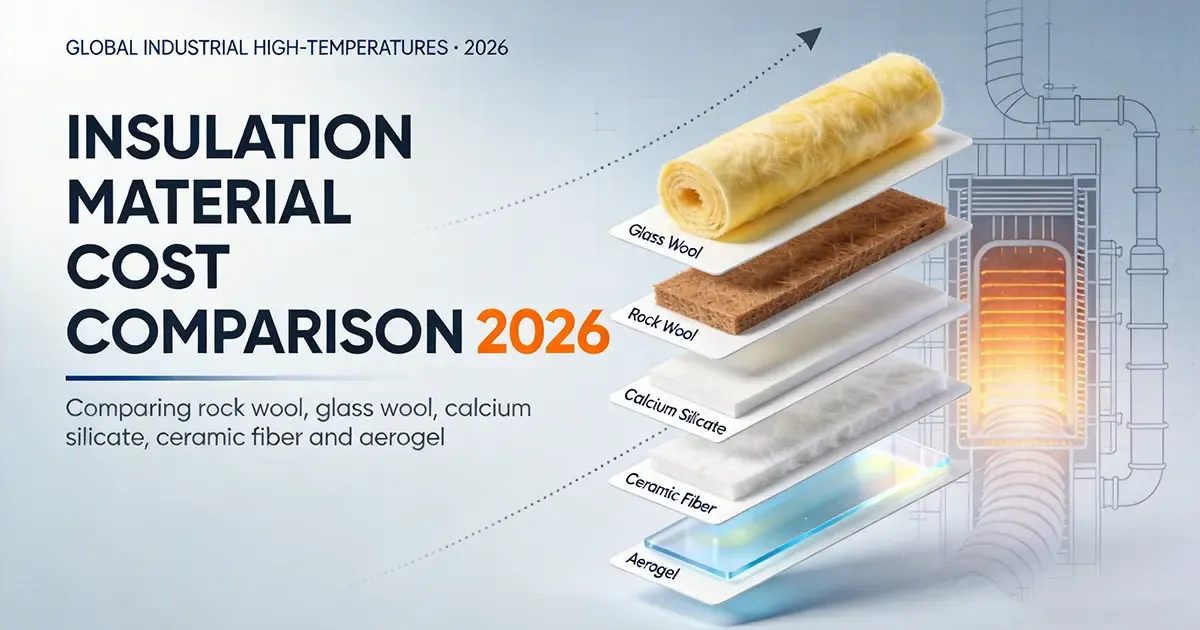 Industrial Insulation Material Cost Comparison 2026: Rock Wool, Glass Wool, Calcium Silicate, Ceramic Fiber and Aerogel