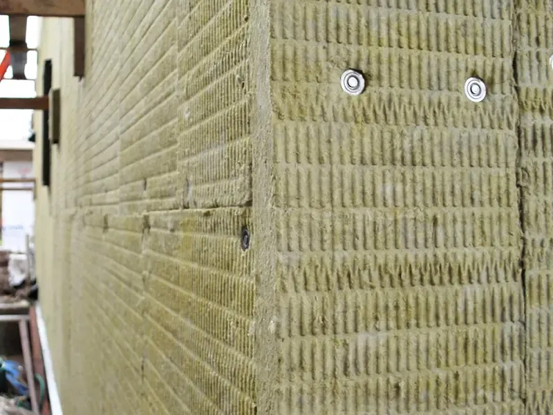 Basalt rock wool board building exterior wall installation