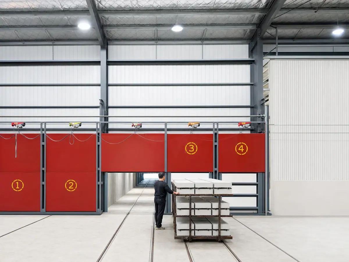 Tunnel kiln equipment for calcium silicate board production